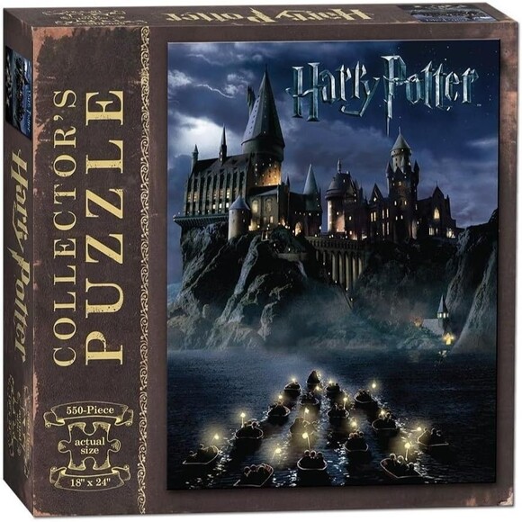Harry Potter Hogwarts at Night Puzzle 550 Pc 18"x24" USAopoly Collector's Castle - Picture 1 of 3